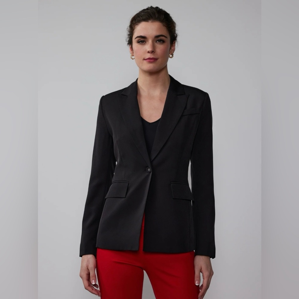 New York and Company Stretch Black Blazer Size 8